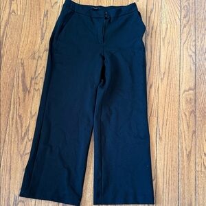 Quince ultra-stretch Ponte Trouser in Black. Size 12